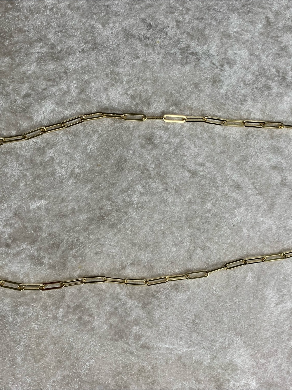 NWOT! 18K gold Layered/Gold Bonded 3.8mm Paperclip Chain 22 inch Necklace - Picture 5 of 15